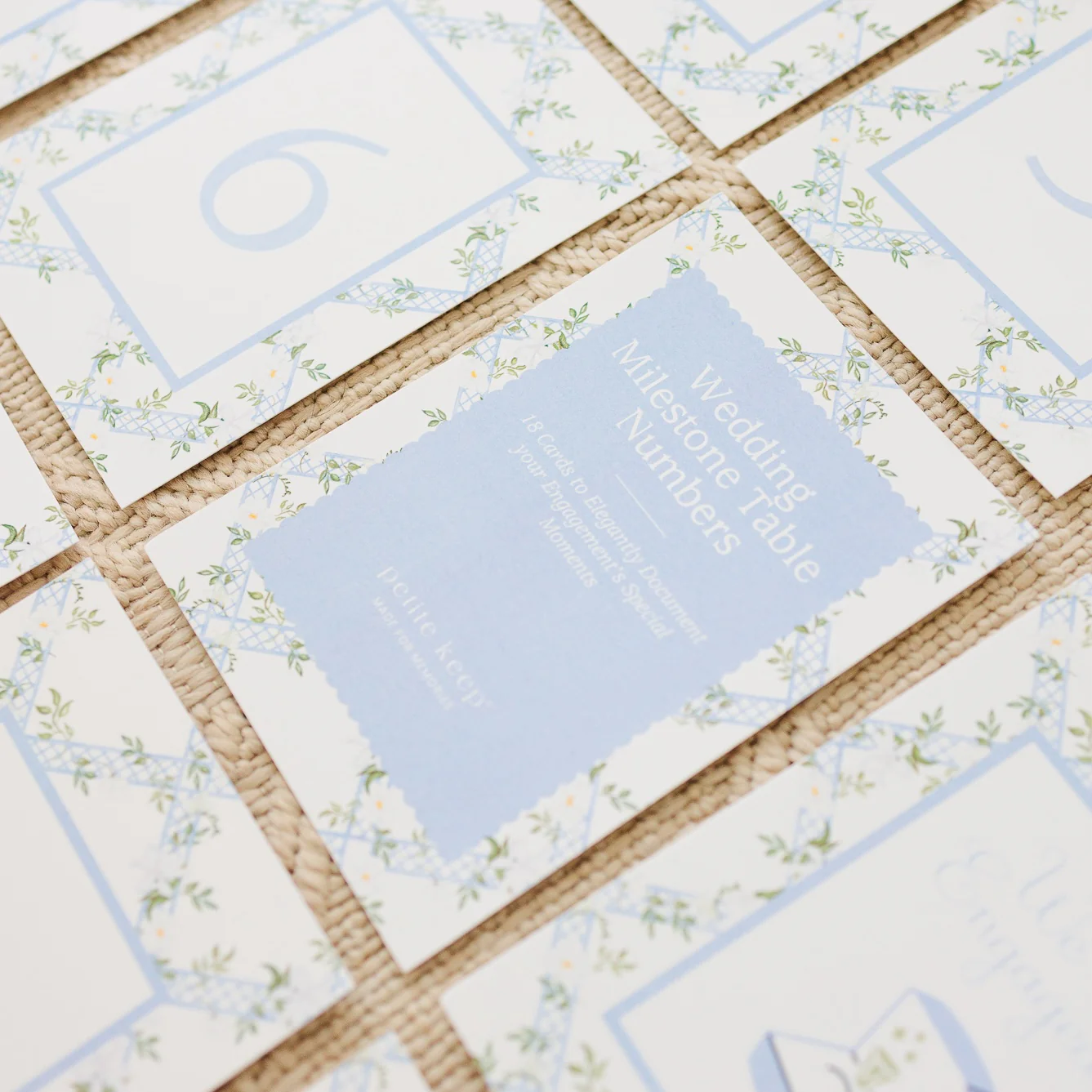 Wedding Milestone Cards & Stand - Image 3