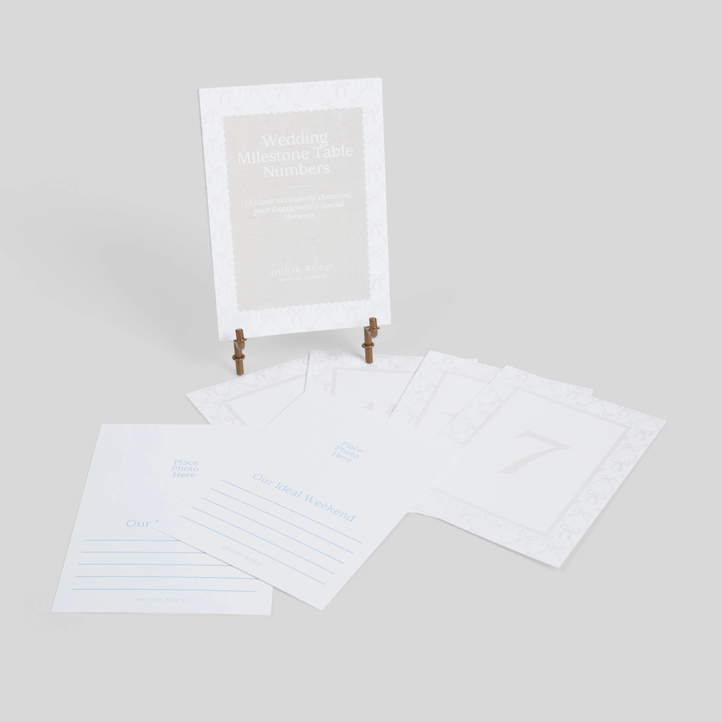 Wedding Milestone Cards & Stand - Image 4