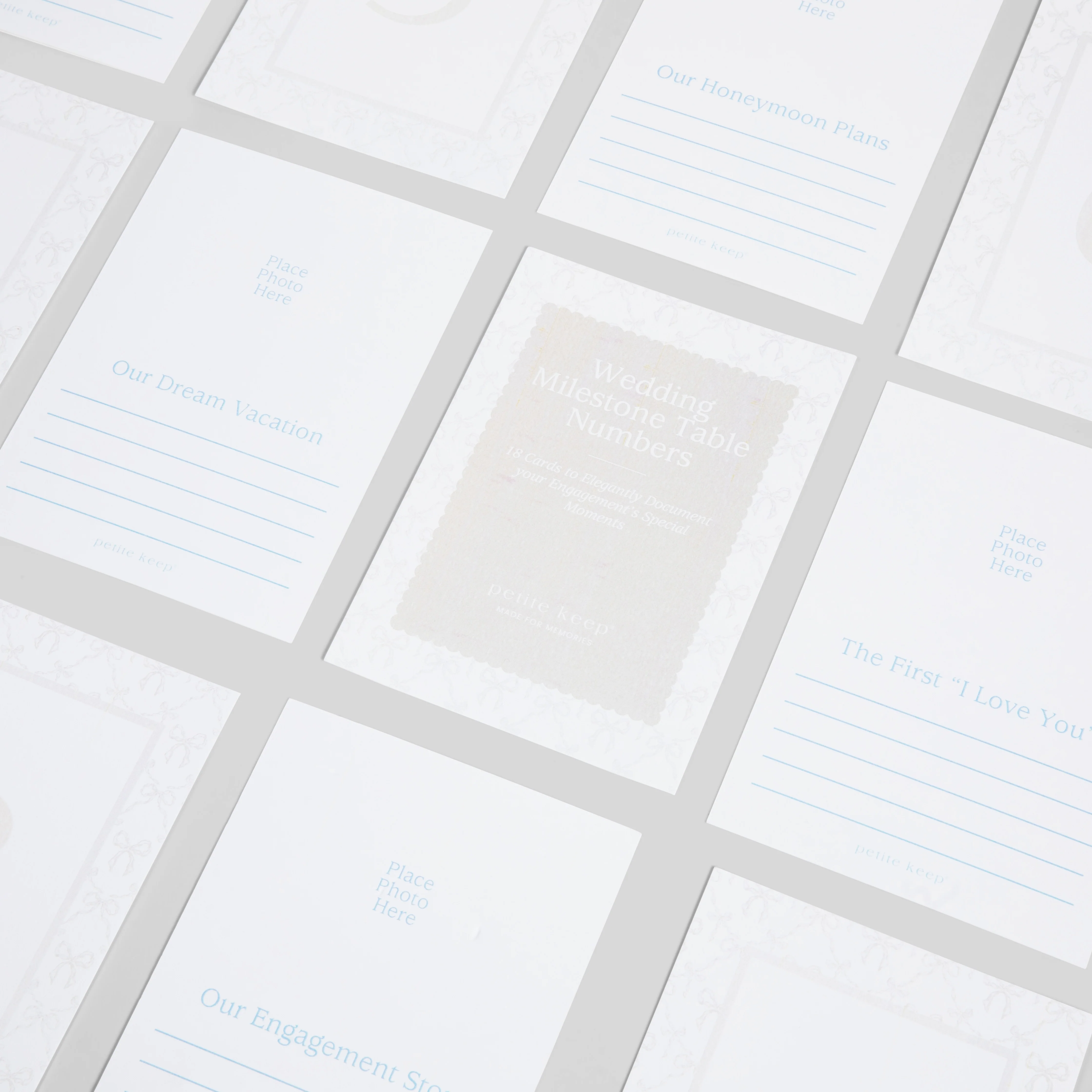 Wedding Milestone Cards & Stand - Image 5
