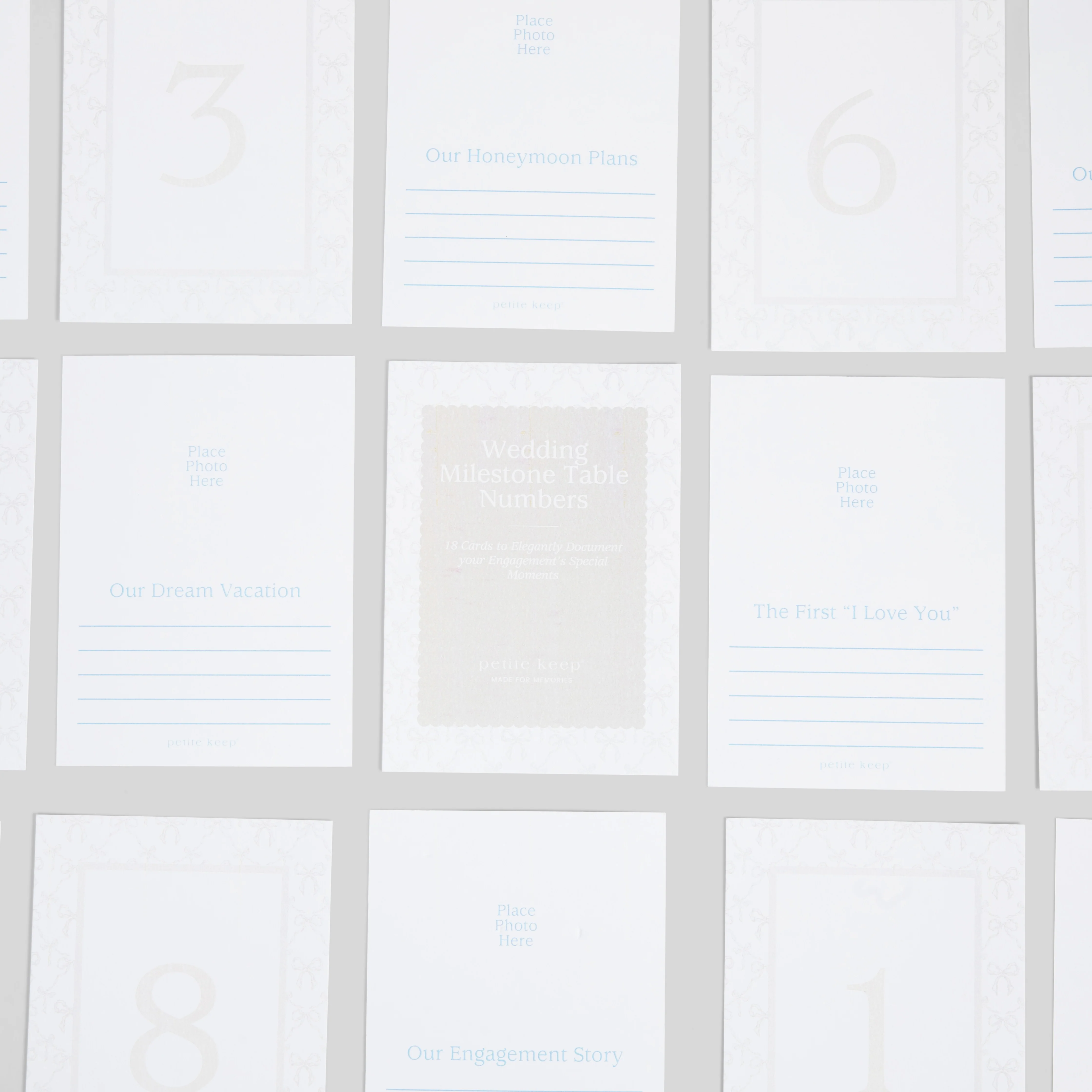 Wedding Milestone Cards & Stand - Image 6
